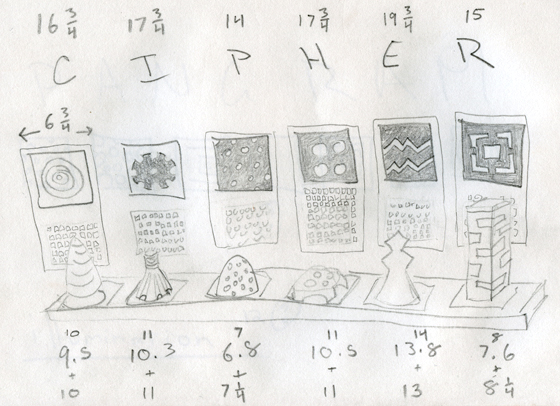 Shalya Marsh, Illuminated Pangram CIPHER 001